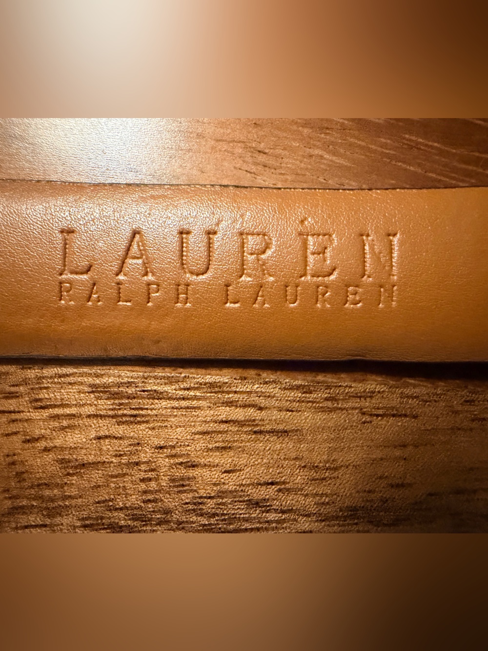 Vintage‎ RALPH LAUREN Brown Signature Belt Size Large 42” - Picture 6 of 8